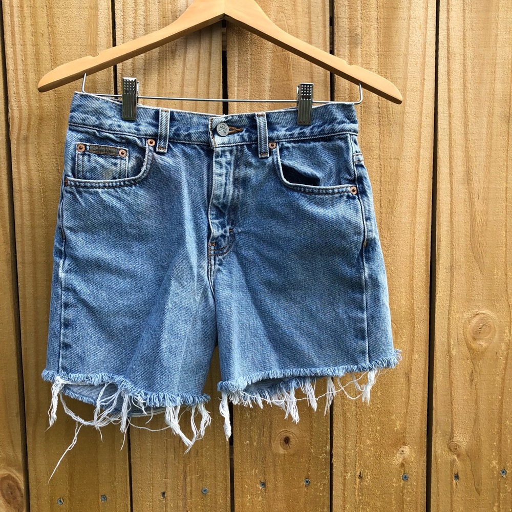 Calvin Klein Boyfriend Mom Jean Shorts